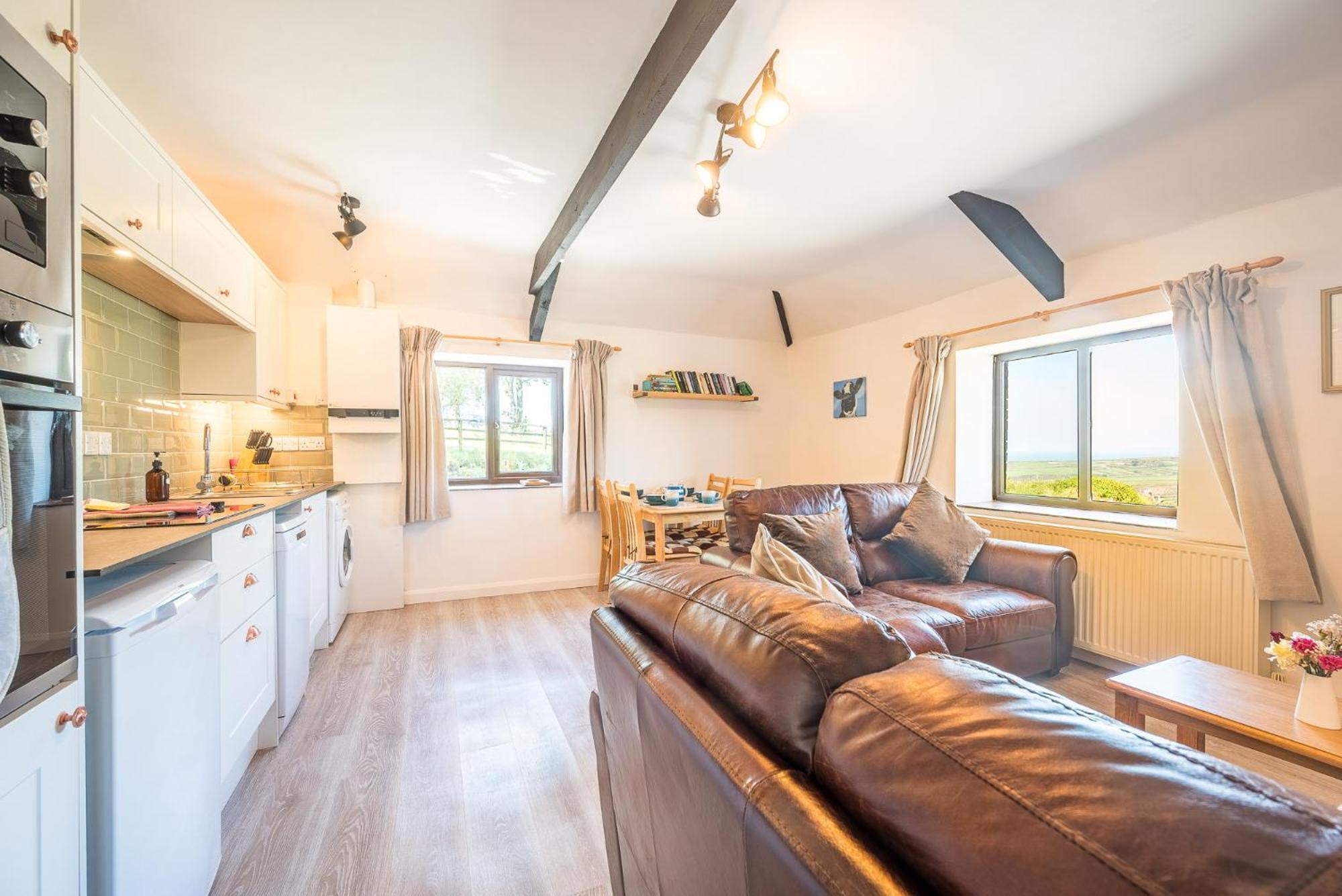 Polrunny Farm Elderberry Cottage With Sea View Boscastle Esterno foto